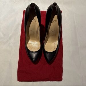 Christian Louboutin Black Leather Pumps